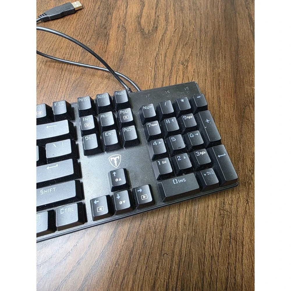 PICTEK PC305A‎ FULL SIZE RGB LIGHT UP WIRED GAMING KEYBOARD F3